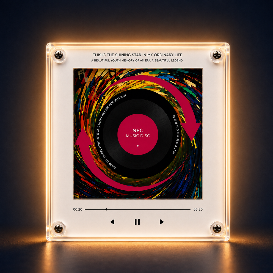 DiscFrame – Reproductor Acrílico Personalizable