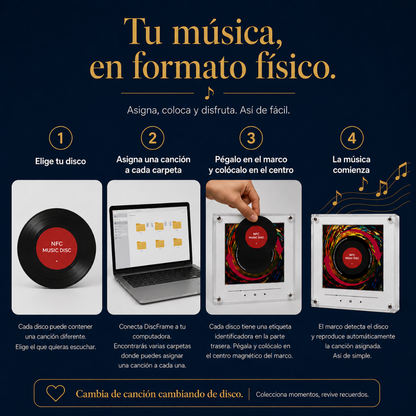DiscFrame – Reproductor Acrílico Personalizable