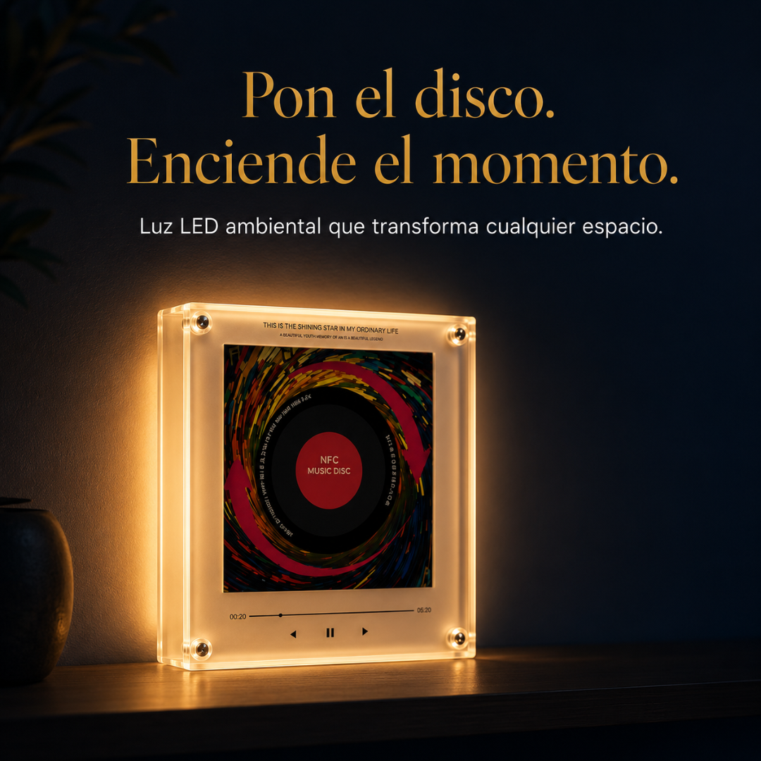 DiscFrame – Reproductor Acrílico Personalizable