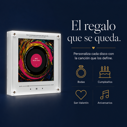 DiscFrame – Reproductor Acrílico Personalizable