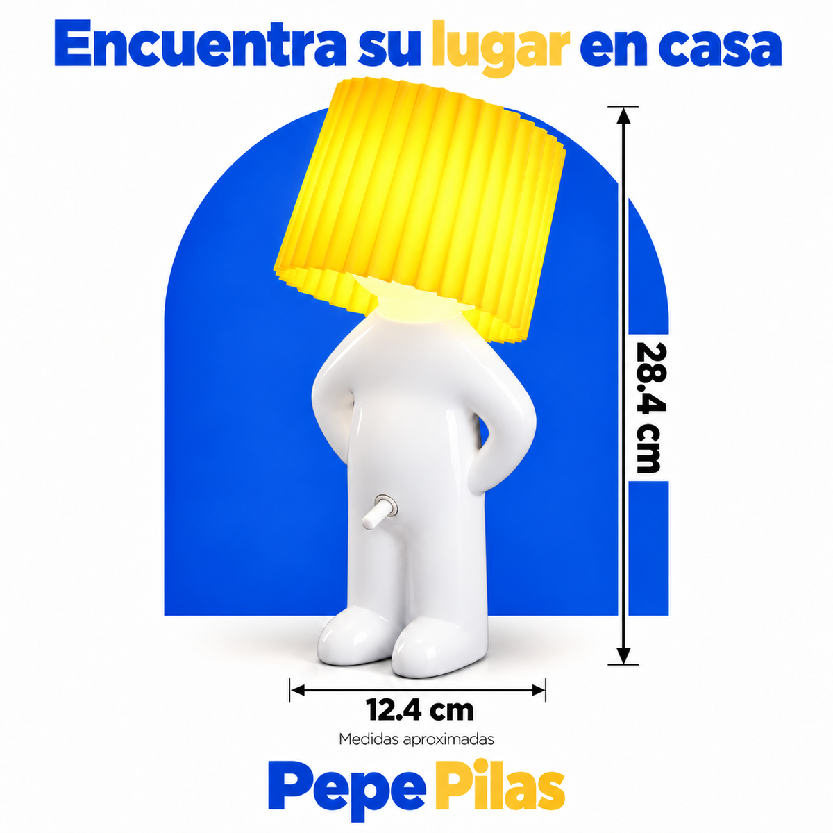 Medidas aproximadas: 28.4 cm de alto y 12.4 cm de ancho