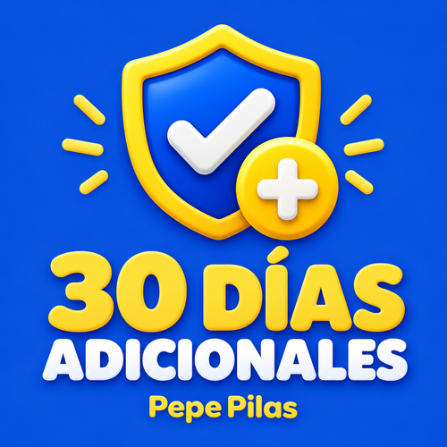 GARANTÍA EXTENDIDA 30 DÍAS · Pepe Pilas